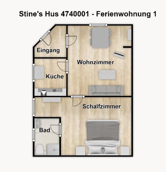 Stine'S Hus Ferienwohnung 1 Borkum Exterior foto